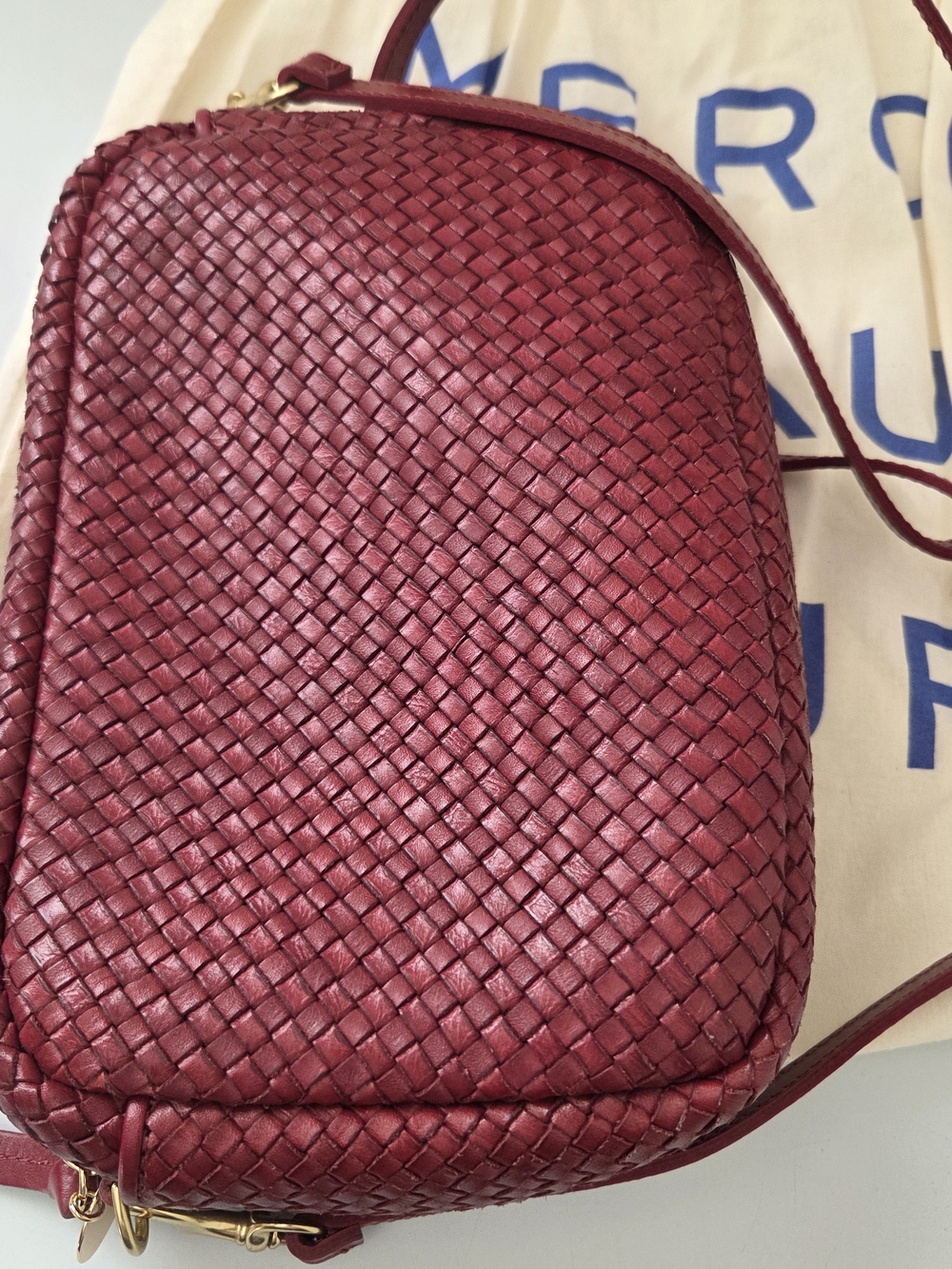 Clare V. Marisol Woven Leather Crossbody Bag - Picture 6 of 10
